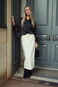 Wool Straight Skirt