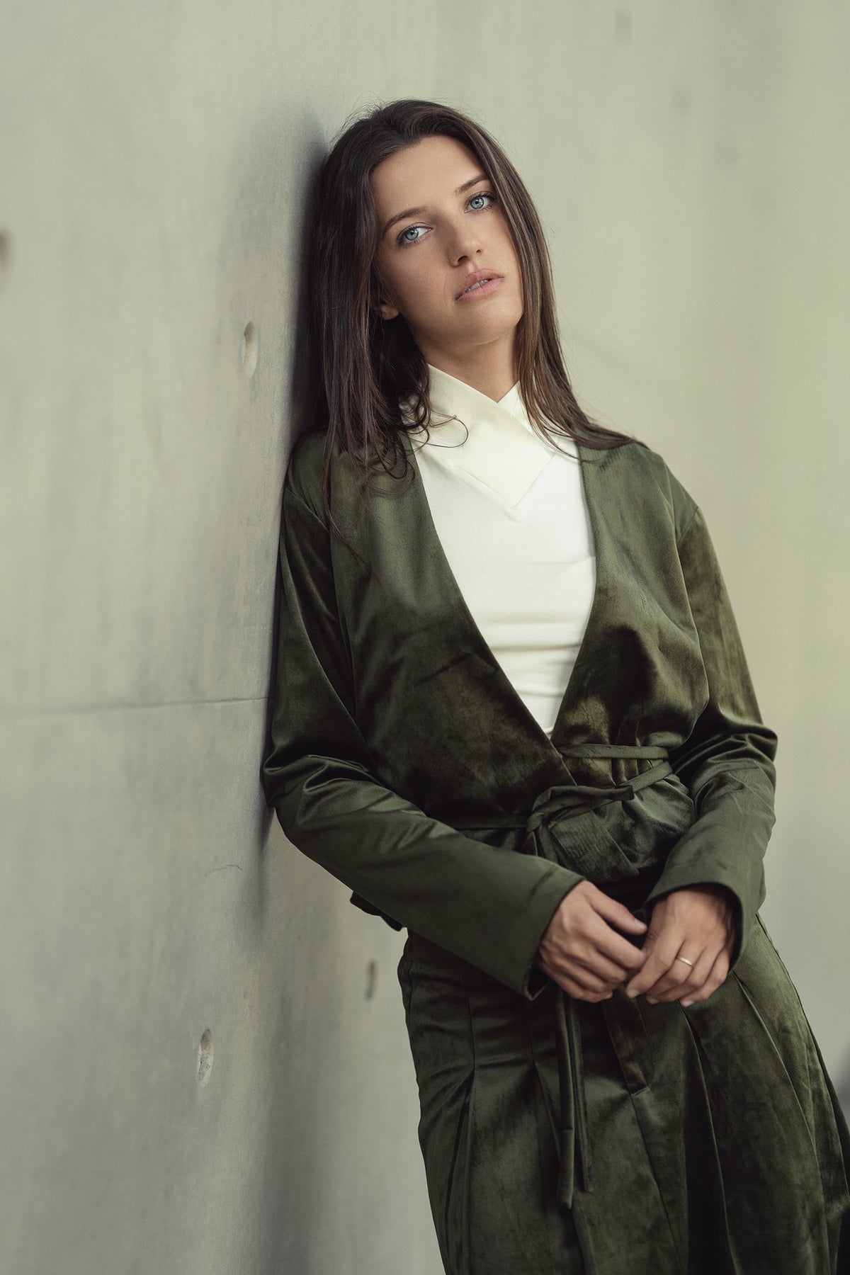 Wrap Turtleneck T-Shirt