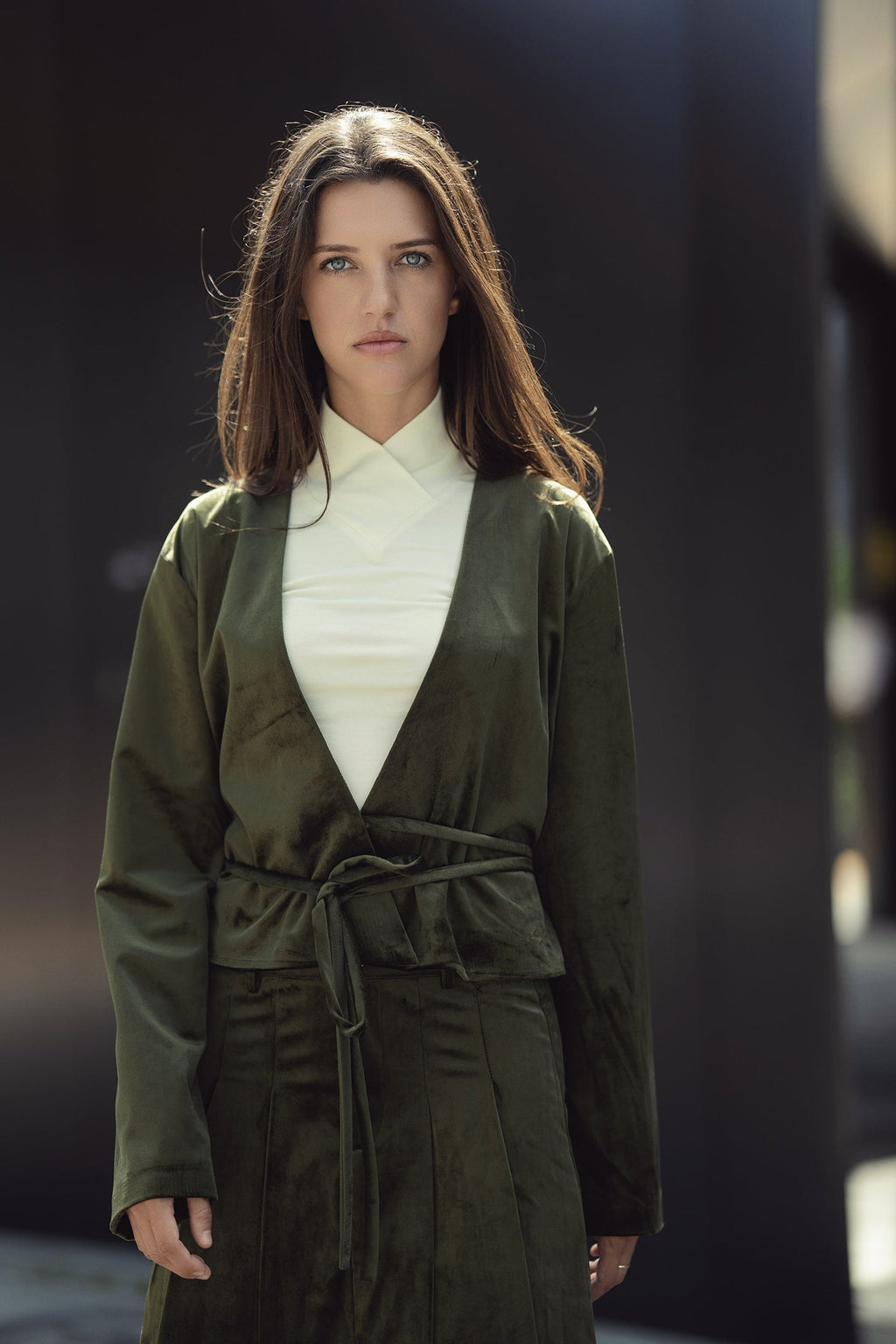 Wrap Turtleneck T-Shirt