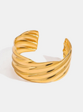 18K Gold-Plated Stainless Steel Open Ring