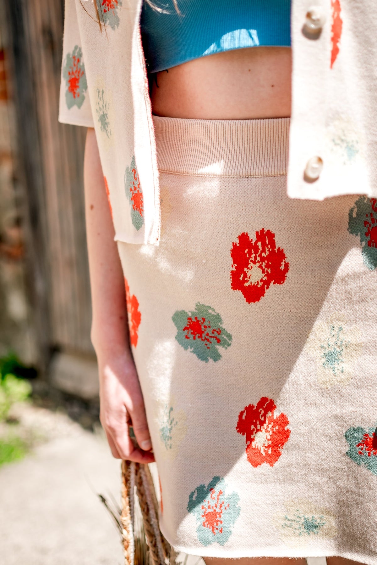Doris cropped cardigan/ top