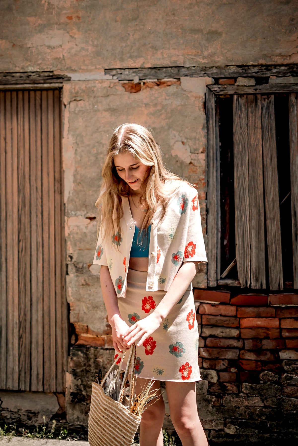 Doris cropped cardigan/ top